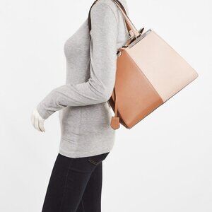 Fendi Beige/Light Pink Leather 3Jours Tote Bag